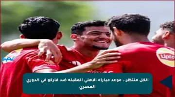 الكل منتظر.. موعد مباراة الأهلي المقبلة ضد فاركو في الدوري المصري